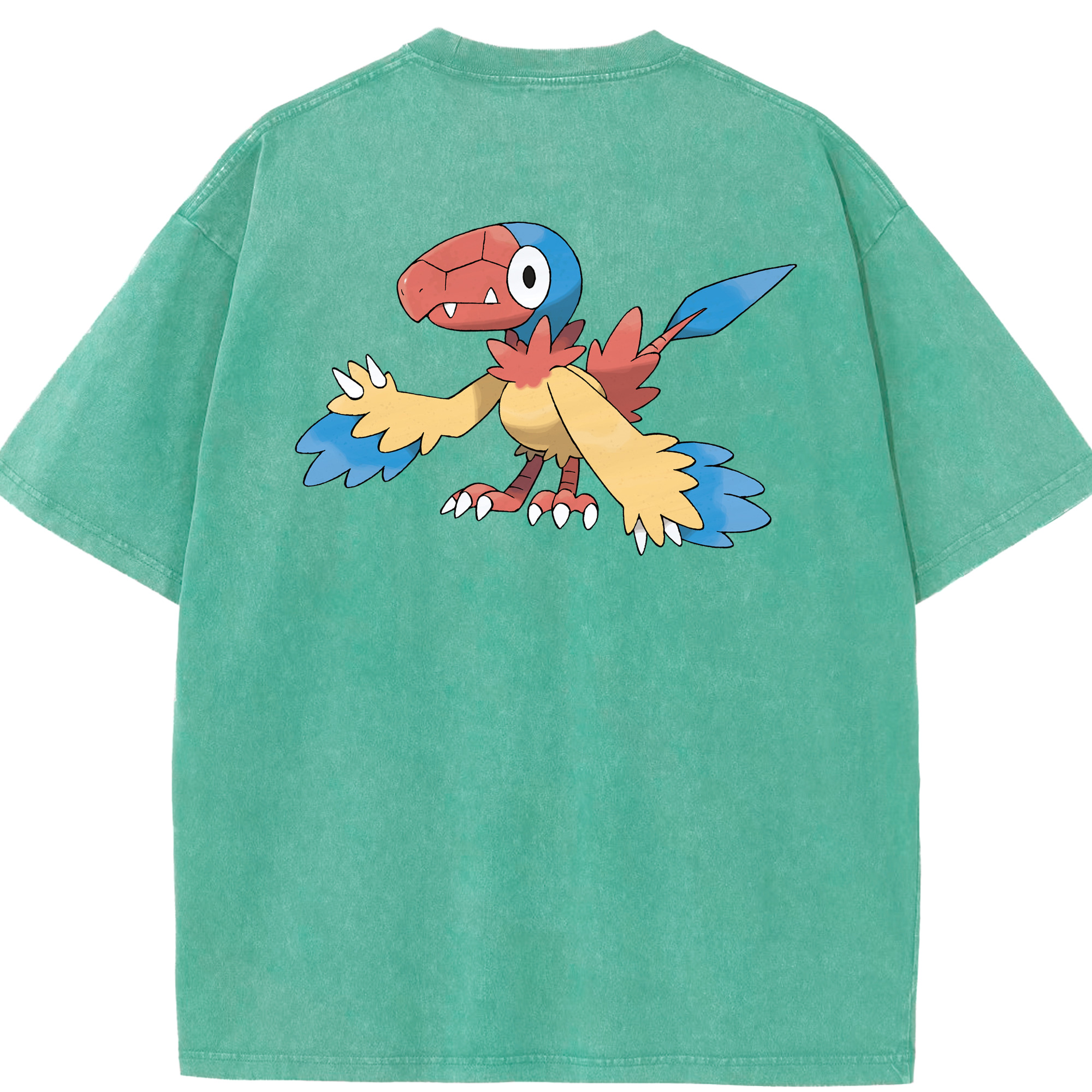 （画像用） ポケットモンスター Pokémon 綿100% ヴィンテージ風 半袖Tシャツ（背面プリント）